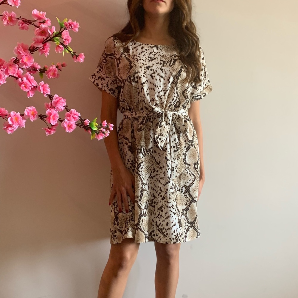 Snake Print Dress